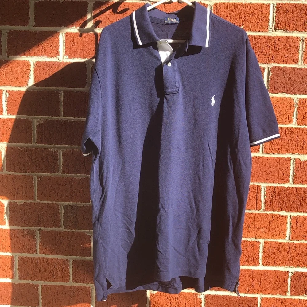 Ralph Lauren Men's Classic Navy Polo Shirt —#007